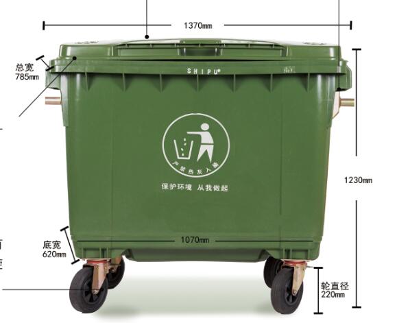 广东户外方形组合式电镀不锈钢分类垃圾桶果皮箱(图1)